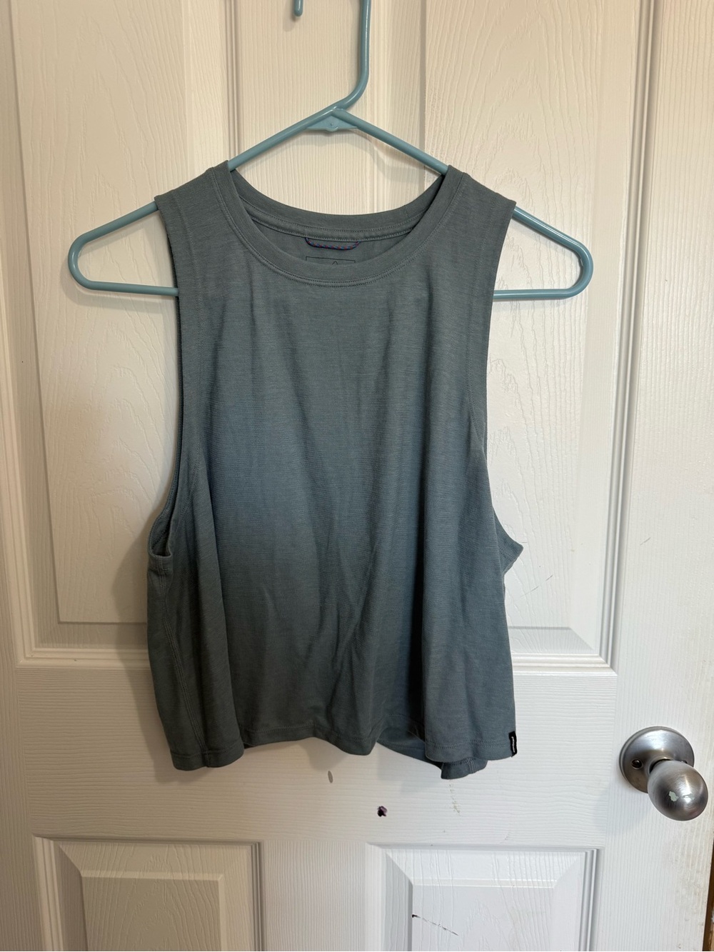 Patagonia Capilene Cool Trail Women's Sleeveless Cropped Tank Top - Slate Green